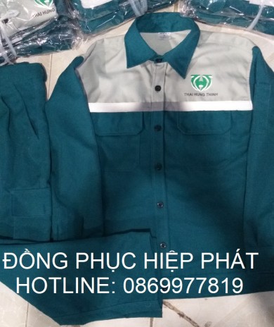 Đơn hàng quần áo bảo hộ lao động cho Cty Cổ Phần Thái Hưng Thịnh ở quận 9