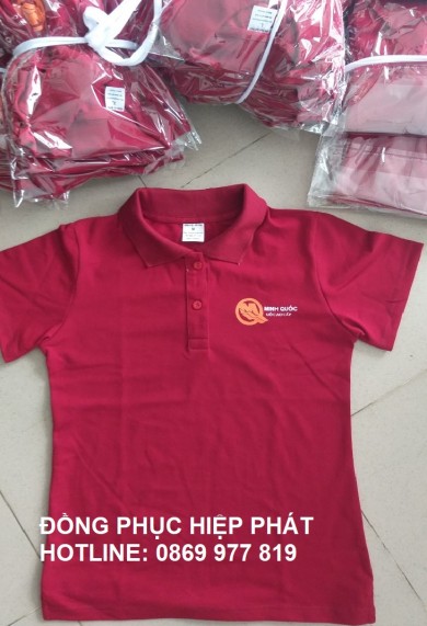 May áo thun đồng phục số lượng ít cho Nội Thất Minh Quốc tại Cà Mau