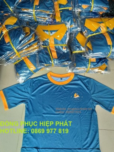 May áo thun đồng phục đẹp giá rẻ cho trường TC Du Lịch Mũi Né tại Bình Thuận